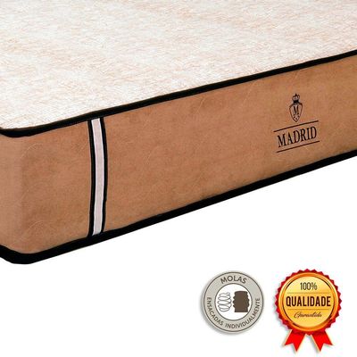 Cama Box Baú Solteirão Preto E Colchão Madrid Molas Vstore