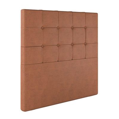 Cabeceira Estofada Queen 160 Cm Safira Veludo Terracota