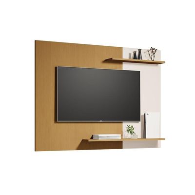 Painel Menfis - Até 50'' Mdp 1 Porta E 1 Gaveta Nature-off White - Sal Movelaria