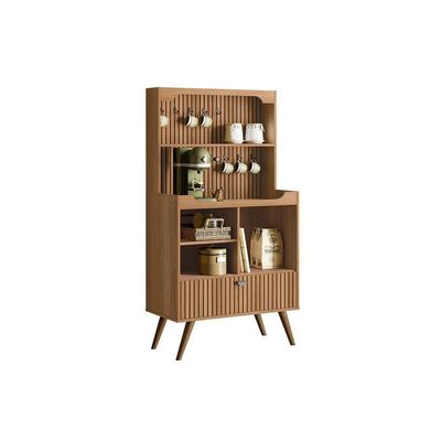 Cantinho Do Café Rubi - 1 Porta Basculante E Pés Em Madeira Jequitibá - Lukaliam Móveis Jequitiba