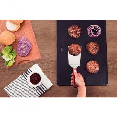 Espátula Para Fritura Tramontina Polywood 5 Aço Inox Vermelho