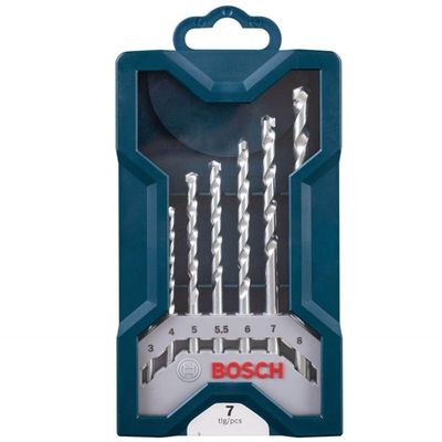 Jogo Mini X-line Com 7 Brocas Para Pedra - 2607017509000 - Bosch Mini X-line C-7 Brocas Para Pedra Bosch
