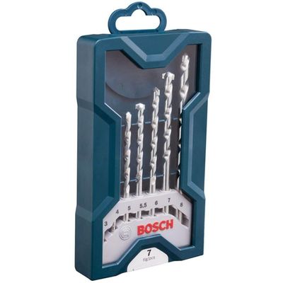 Jogo Mini X-line Com 7 Brocas Para Pedra - 2607017509000 - Bosch Mini X-line C-7 Brocas Para Pedra Bosch