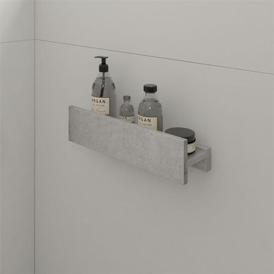 Porta Shampoo Linear 40cm Concreto