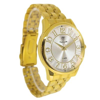 Relógio Tuguir Feminino Ref: Tg30422 Casual Dourado