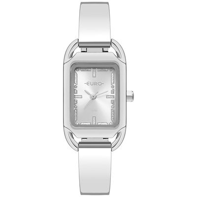 Relógio Euro Feminino Ref: Eu5y30aa/5k Bracelete Retangular Prateado