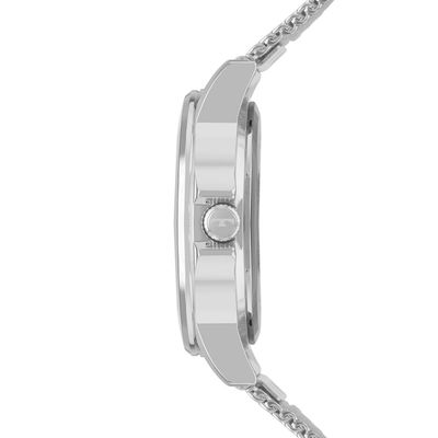 Relógio Technos Feminino Ref: 2036nbi/1k Corações Mesh Prateado