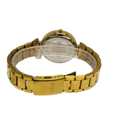 Relógio Tuguir Feminino Ref: Tg30386 Dourado Estojo Porta Jóias