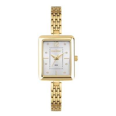 Relógio Condor Feminino Ref: Co2035nuq/5k Retangular Bracelete Dourado