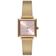 Relógio Orient Feminino Ref: Lgss0068 R1kx Retangular Mesh Dourado