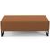 Kit 02 Puffs Decorativo Sala de Estar Bali W01 Base Ferro 120x50 cm Bouclê Terracota - Lyam Decor
