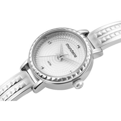 Relogio Mondaine Feminino Ref: 32910l0mvnm2 Bracelete Prateado