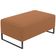 Kit 2 Puffs Decorativo Sala De Estar Cléo 90cm Base De Ferro Preto W01 Bouclê Terracota - Lyam Decor