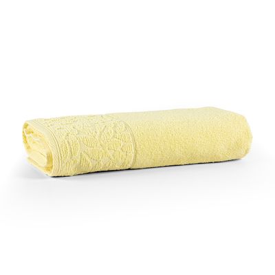 Toalha de Banho Dunae 1,50m x 75cm 01 Peça 100% Algodão 450g/m² - Amarelo