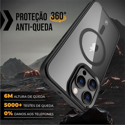Capa case capinha MagSafe para iPhone 16 - Preta - Gshield