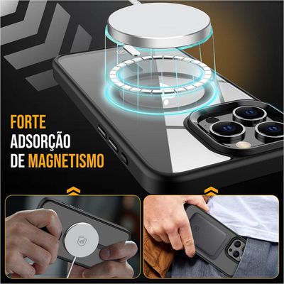 Capa case capinha MagSafe para iPhone 16 - Preta - Gshield