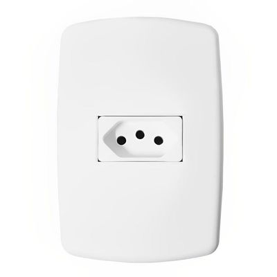 Tomada Universal 2p+t 10a Com Placa - Dc-8100-25 - Dicompel