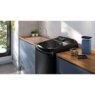 Máquina de Lavar Electrolux 14,5kg Preta Efficient Cesto Inox, Jet&Clean e Filtro Fiapos (LEP15) 127V