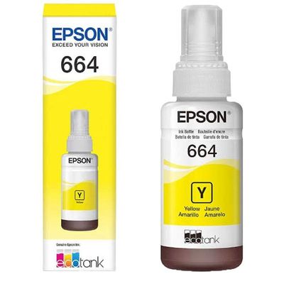 Refil Epson 664 - Amarelo - 70ml - T664420al