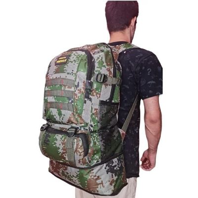 Mochila Resistente Impermeavel Camuflada Grande 5 Bolsos Camping Trilha Aventura Viagem