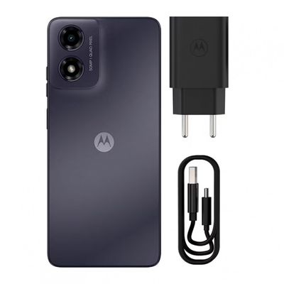 Smartphone Motorola Moto G04S 4G 128GB, Tela 6,6, 4GB + 4GB RAM Boost, Câmera de 50MP com IA e Night Vision, Processador Octa-Core Grafite