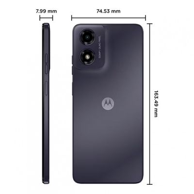 Smartphone Motorola Moto G04S 4G 128GB, Tela 6,6, 4GB + 4GB RAM Boost, Câmera de 50MP com IA e Night Vision, Processador Octa-Core Grafite