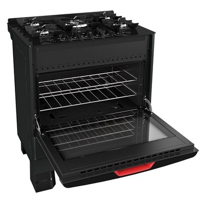 Fogão Mueller 5 Bocas Com Tripla Chama E Acendimento Automático MFV5BF Preto Bivolt