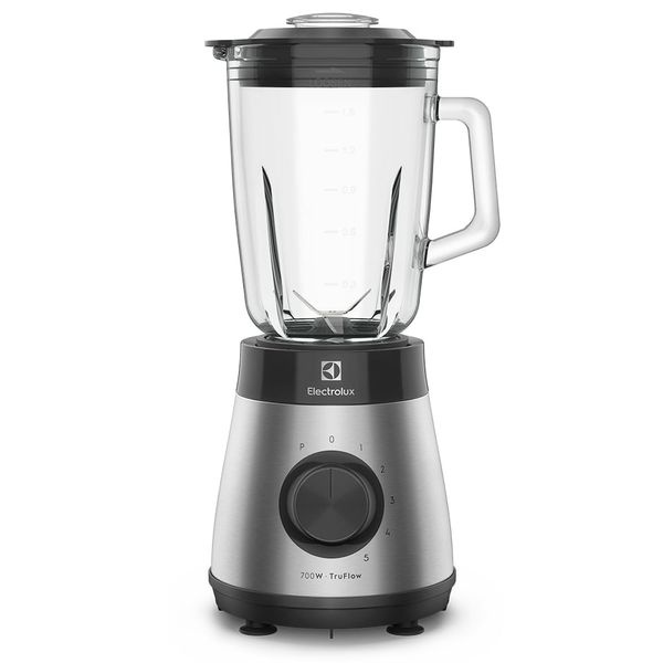 Liquidificador Electrolux 700w 1,5L Experience com Copo de Vidro e Tecnologia TruFlow™  Cor Inox Preto (EBS30) 127V
