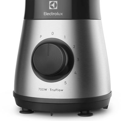 Liquidificador Electrolux 700w 1,5L Experience com Copo de Vidro e Tecnologia TruFlow™  Cor Inox Preto (EBS30) 127V