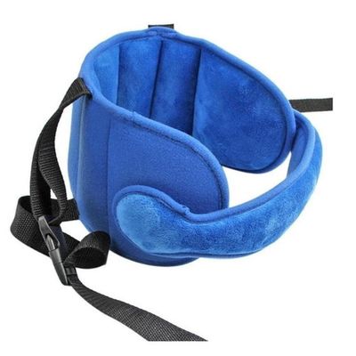 Apoio Faixa Ajustável Para Cabeça Almofada Proteção Infantil Viagem Passeio Dia A Dia Carro Bebê Pescoço Azul