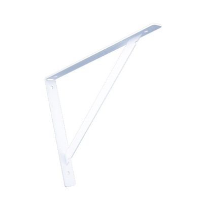 Cantoneira Mão Francesa Branca New 30cm Reforçada Presto