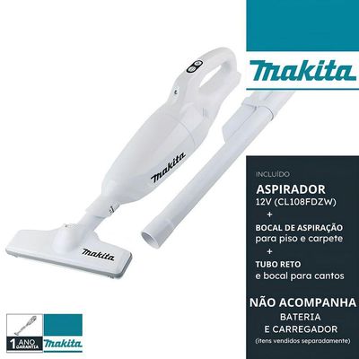 Aspirador De Pó S-bateria S-carregador Cl108fdzw Makita