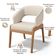 Kit 06 Cadeiras De Jantar E Estar Living Estofada Lince L02 Linho Palha - Lyam Decor