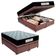 Cama Box Baú Queen Bipartido Sintético + Colchão Molas Ensacadas Sereneprime Sonnolux 158x198x69 Marrom