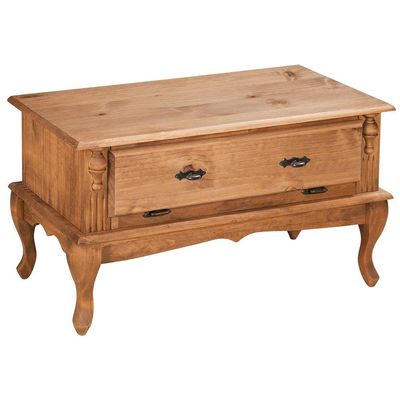 Mesa De Centro Antique Com 02 Gavetas Basculantes Branca