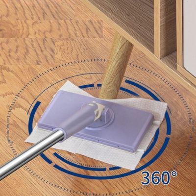 Rodo Mop Articulado Ajustável Em Inox 3 Em 1 Limpa Vidros E Pisos De Porcelanato E Azulejo