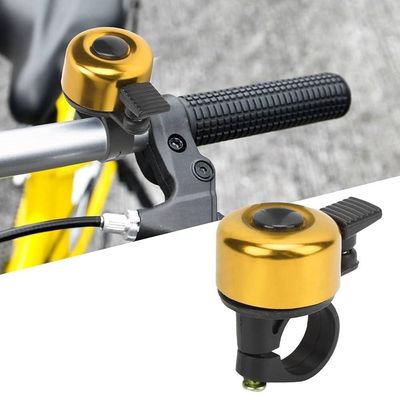 Campainha Sino Bicicleta Retrô Metálico Som Tradicional Design Clássico Dourado