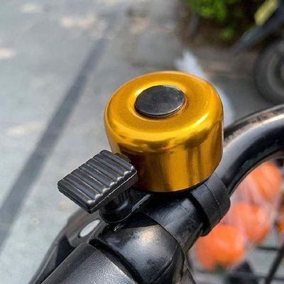 Campainha Sino Bicicleta Retrô Metálico Som Tradicional Design Clássico Dourado