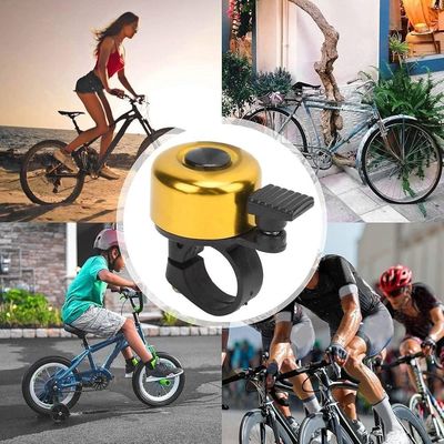 Campainha Sino Bicicleta Retrô Metálico Som Tradicional Design Clássico Dourado