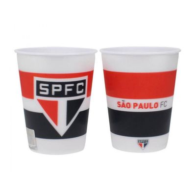Jogo com 2 Copos De Plástico 3D São Paulo 400ml