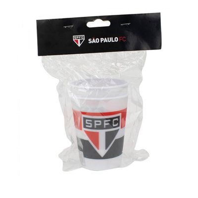 Jogo com 2 Copos De Plástico 3D São Paulo 400ml