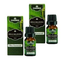 Óleo Essencial Erva Baleeira 2 Frascos 5ml Chamed 100% Puro