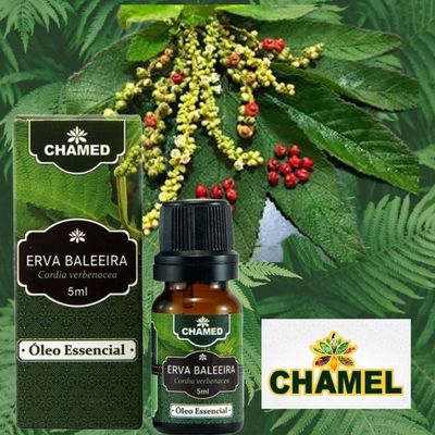 Óleo Essencial Erva Baleeira 2 Frascos 5ml Chamed 100% Puro