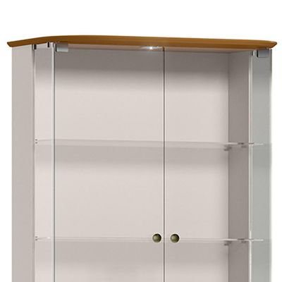 Cristaleira Para Sala de Jantar Bar 3 Portas Verbena N01 Off White Ypê - Lyam Decor