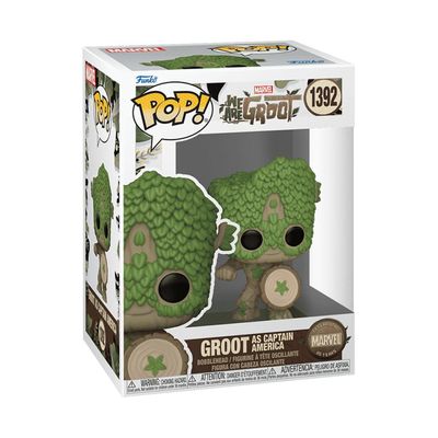 Funko Pop Marvel We Are Groot 1392 Groot As Captain America