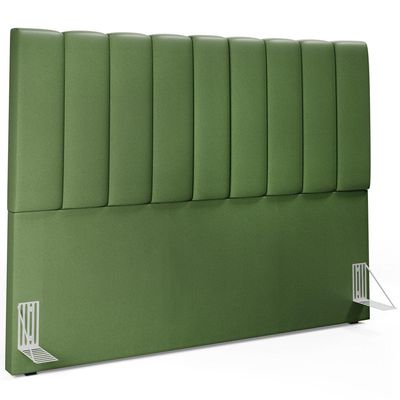 Cabeceira Cama Box Casal Queen 160 cm Dália W01 Facto Verde Musgo - Lyam Decor