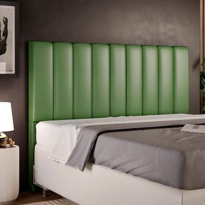 Cabeceira Cama Box Casal Queen 160 cm Dália W01 Facto Verde Musgo - Lyam Decor