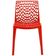 Kit 02 Cadeiras Decorativas Sala de Jantar Gruvyer F03 Vermelho - Lyam Decor