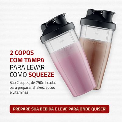 Personal Blender Mondial Preto e Prata 300W DG-01 110