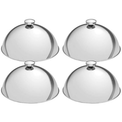 Kit 4 Cloches Tramontina Aço Inox 24,5cm Restaurantes Hóteis Eventos Cúpula Pratos Quentes